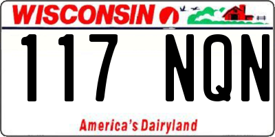 WI license plate 117NQN