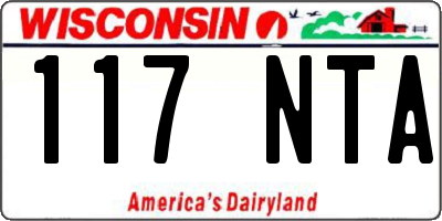 WI license plate 117NTA