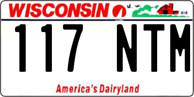 WI license plate 117NTM