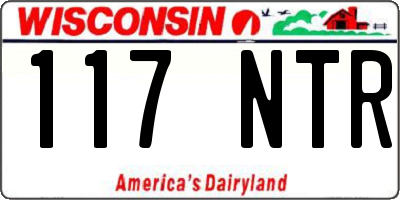 WI license plate 117NTR