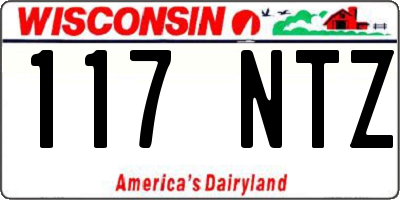 WI license plate 117NTZ