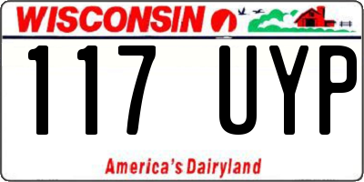 WI license plate 117UYP