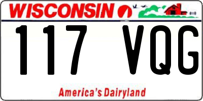 WI license plate 117VQG