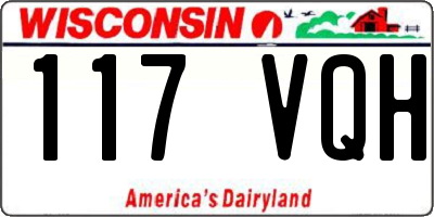 WI license plate 117VQH