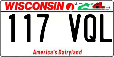 WI license plate 117VQL