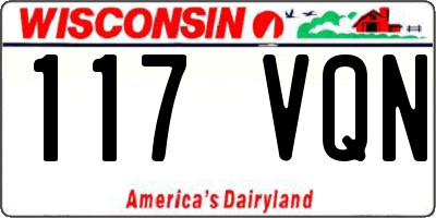 WI license plate 117VQN
