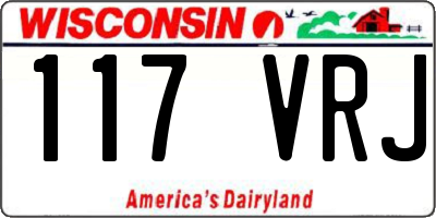 WI license plate 117VRJ