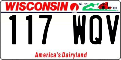 WI license plate 117WQV