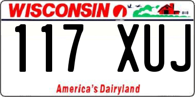 WI license plate 117XUJ
