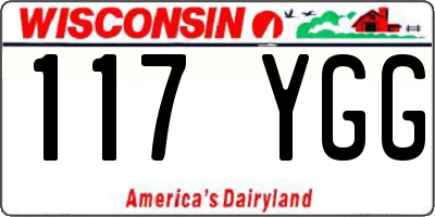 WI license plate 117YGG