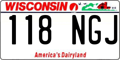 WI license plate 118NGJ