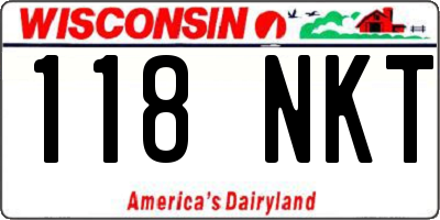 WI license plate 118NKT