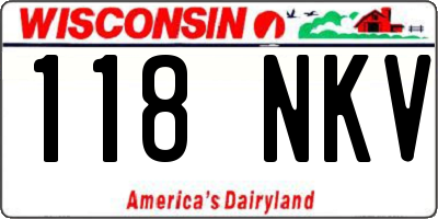 WI license plate 118NKV