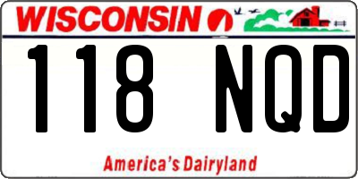 WI license plate 118NQD