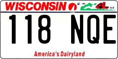 WI license plate 118NQE