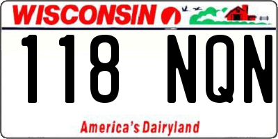 WI license plate 118NQN