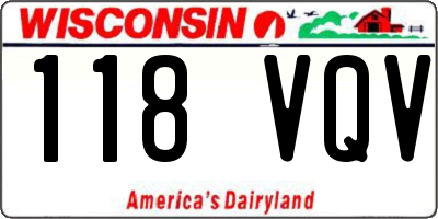 WI license plate 118VQV