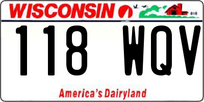 WI license plate 118WQV