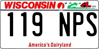 WI license plate 119NPS