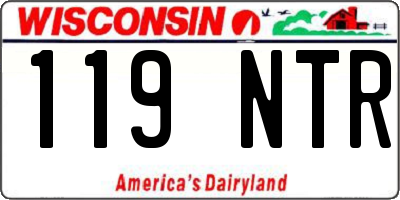 WI license plate 119NTR