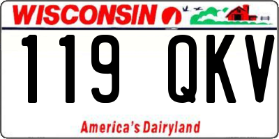 WI license plate 119QKV