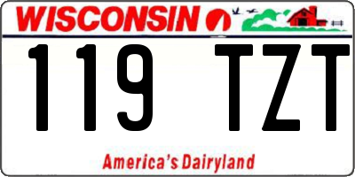 WI license plate 119TZT