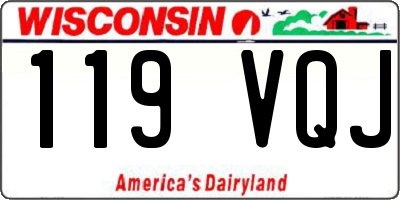WI license plate 119VQJ