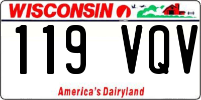 WI license plate 119VQV