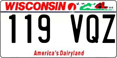 WI license plate 119VQZ