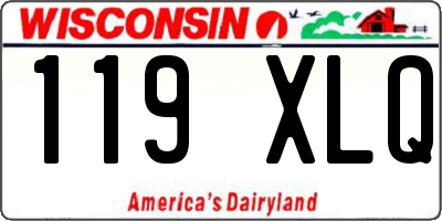 WI license plate 119XLQ