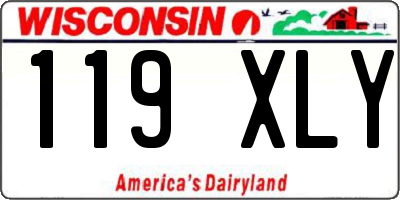 WI license plate 119XLY