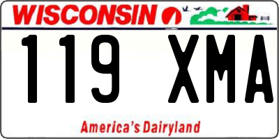 WI license plate 119XMA