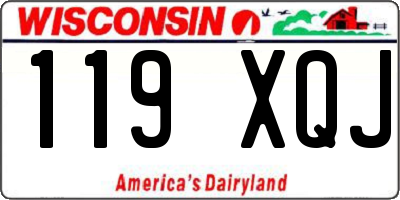 WI license plate 119XQJ