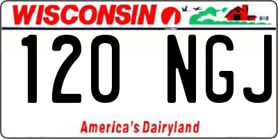 WI license plate 120NGJ