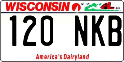 WI license plate 120NKB