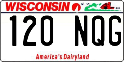 WI license plate 120NQG