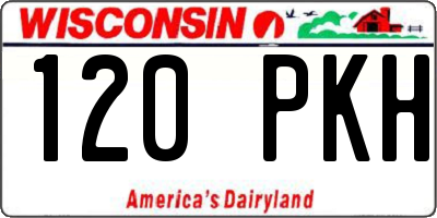 WI license plate 120PKH
