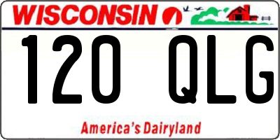 WI license plate 120QLG