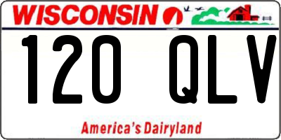 WI license plate 120QLV