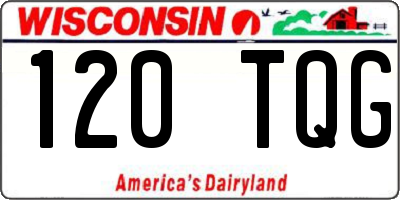 WI license plate 120TQG