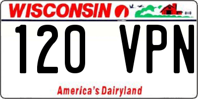 WI license plate 120VPN