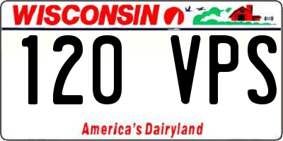 WI license plate 120VPS