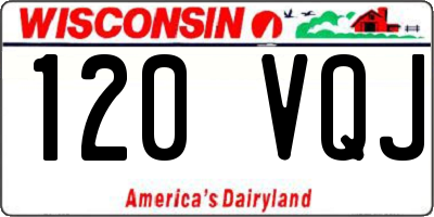 WI license plate 120VQJ