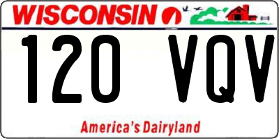 WI license plate 120VQV