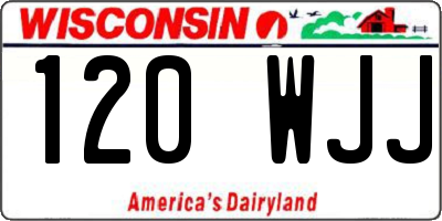 WI license plate 120WJJ