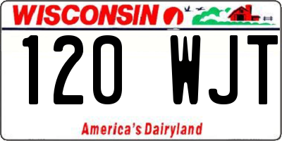 WI license plate 120WJT