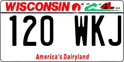 WI license plate 120WKJ
