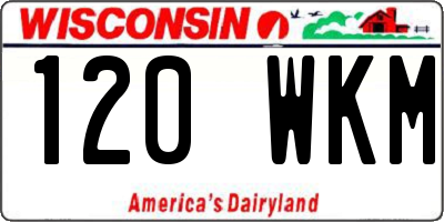 WI license plate 120WKM