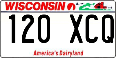 WI license plate 120XCQ