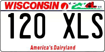 WI license plate 120XLS